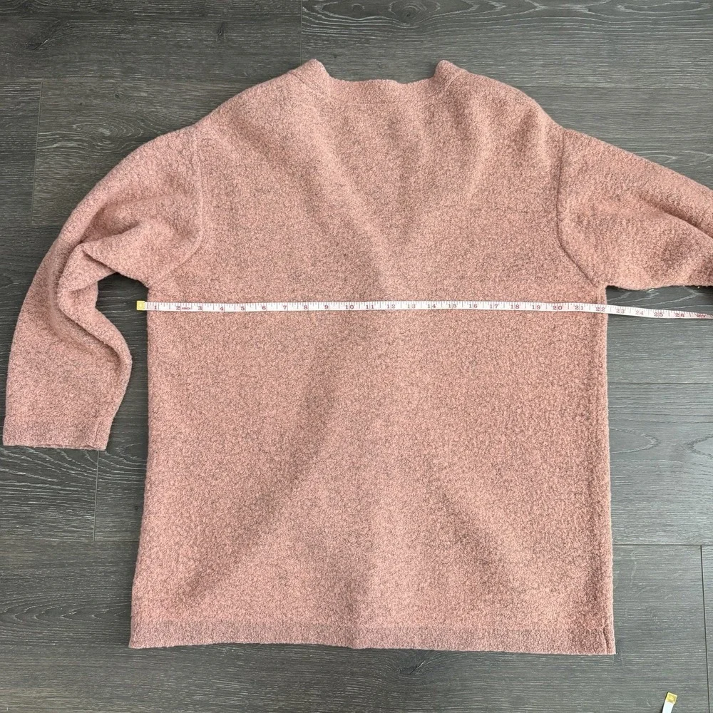 Vtg United Colors of Benetton Wool Blend Cardigan‎ Sweater Large Peach Button